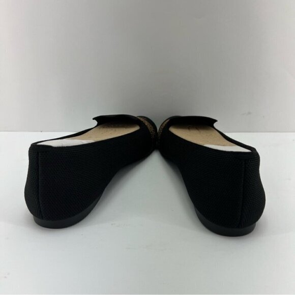 Vivaia, Women's Round-Toe Embroidered Loafers (Audrey) - Black-Cheetah. Size: 43 - Picture 5 of 16